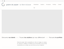 Tablet Screenshot of grainedepapier.com